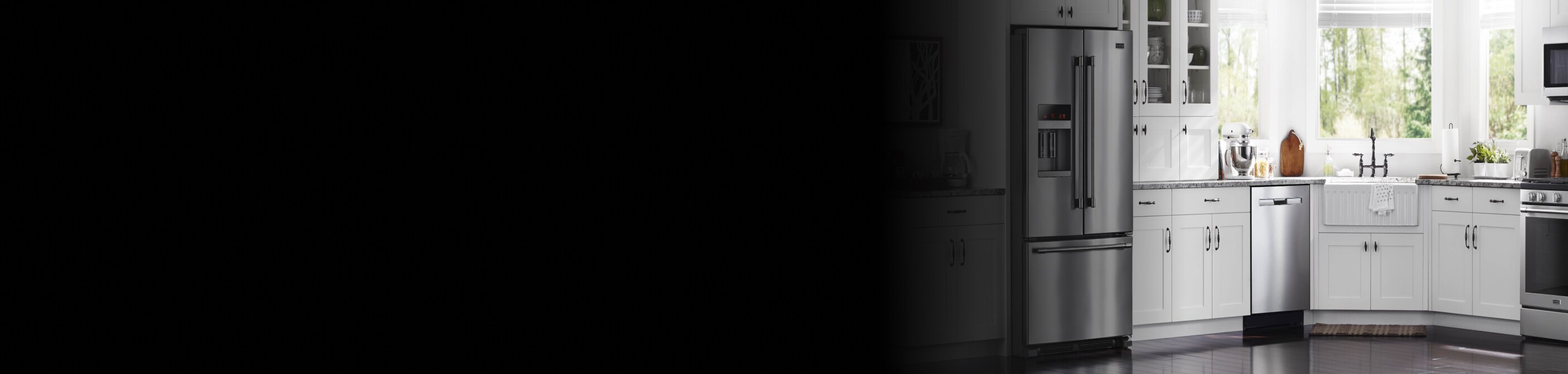 A full kitchen setup