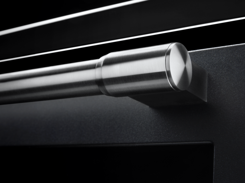 A closeup of a Maytag® oven handle A closeup of a Maytag® oven handle