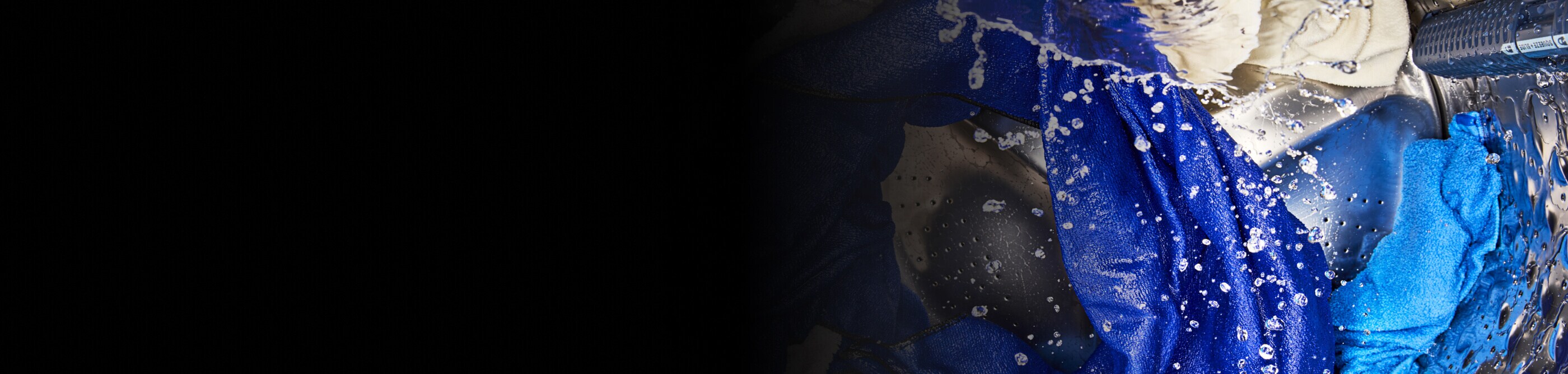 Close-up of clothes washing in the washer