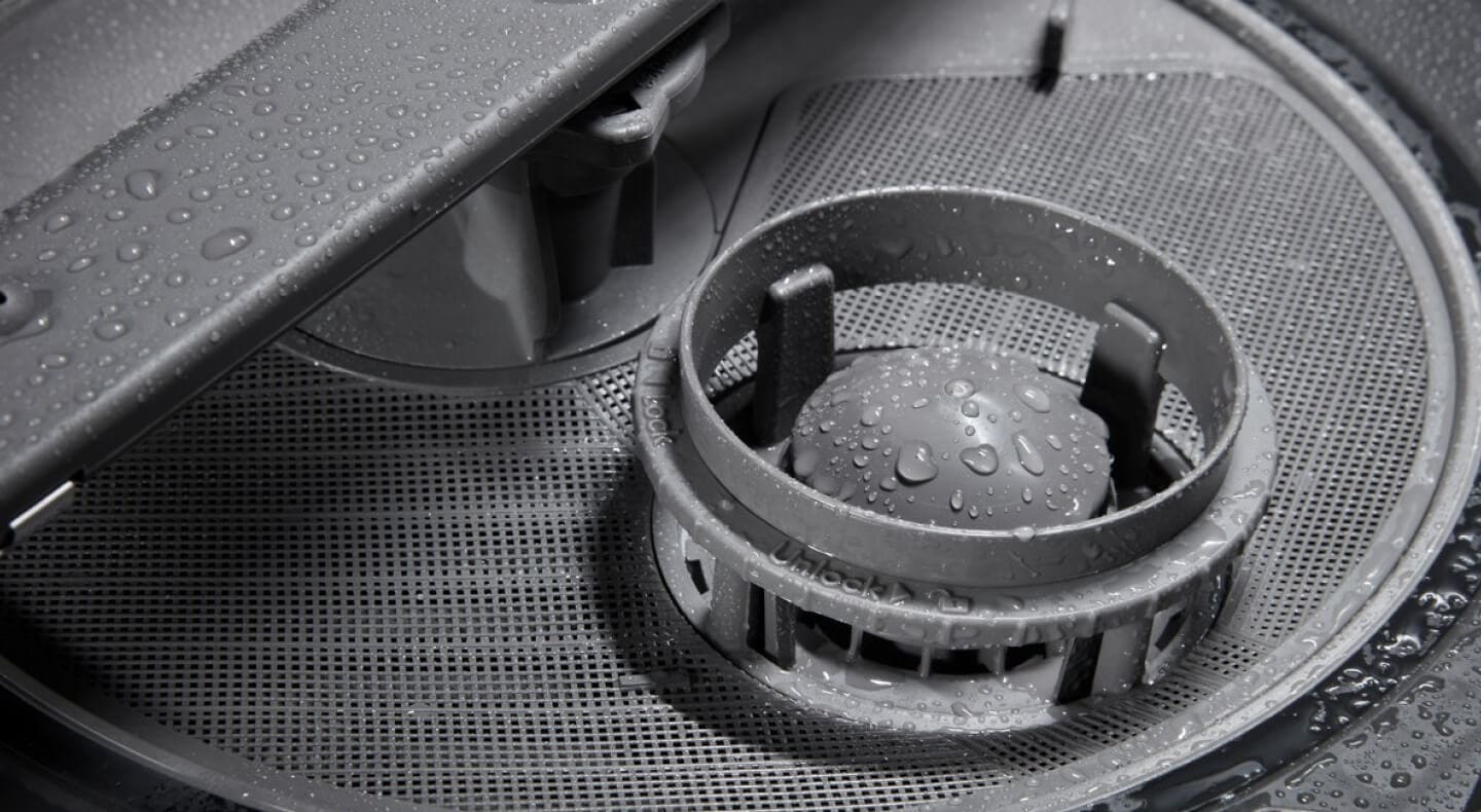 A filter in a dishwasher A filter in a dishwasher