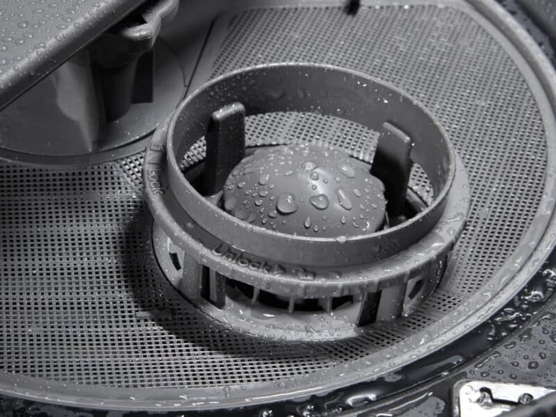 A filter in a dishwasher A filter in a dishwasher