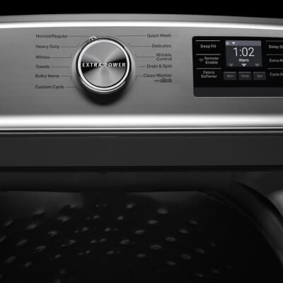 Washing machine control panel