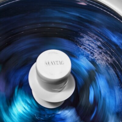 Laundry spinning in a washing machine