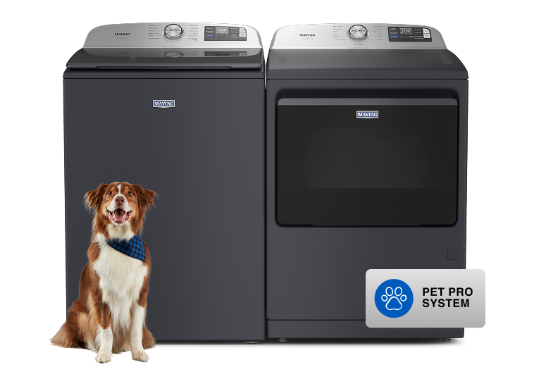 5.2 CU. FT. TOP LOAD WASHER<br>
&amp; 7.4 CU. FT. DRYER