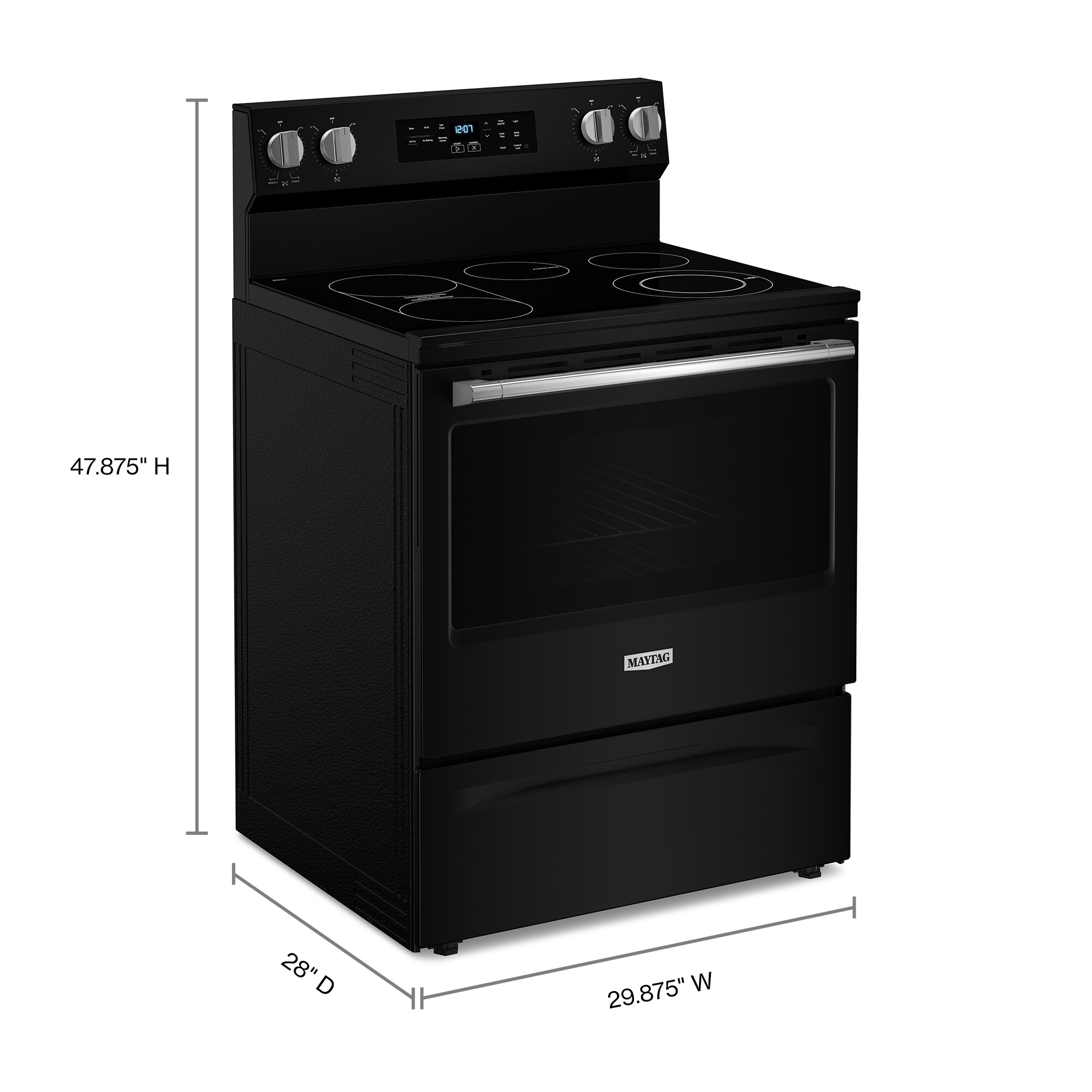 30-Inch Wide Electric Range With No Preheat Air Fry and Air Baking - 5. ...