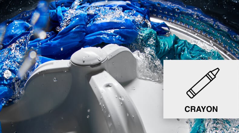 how to get crayon out of clothes after the dryer