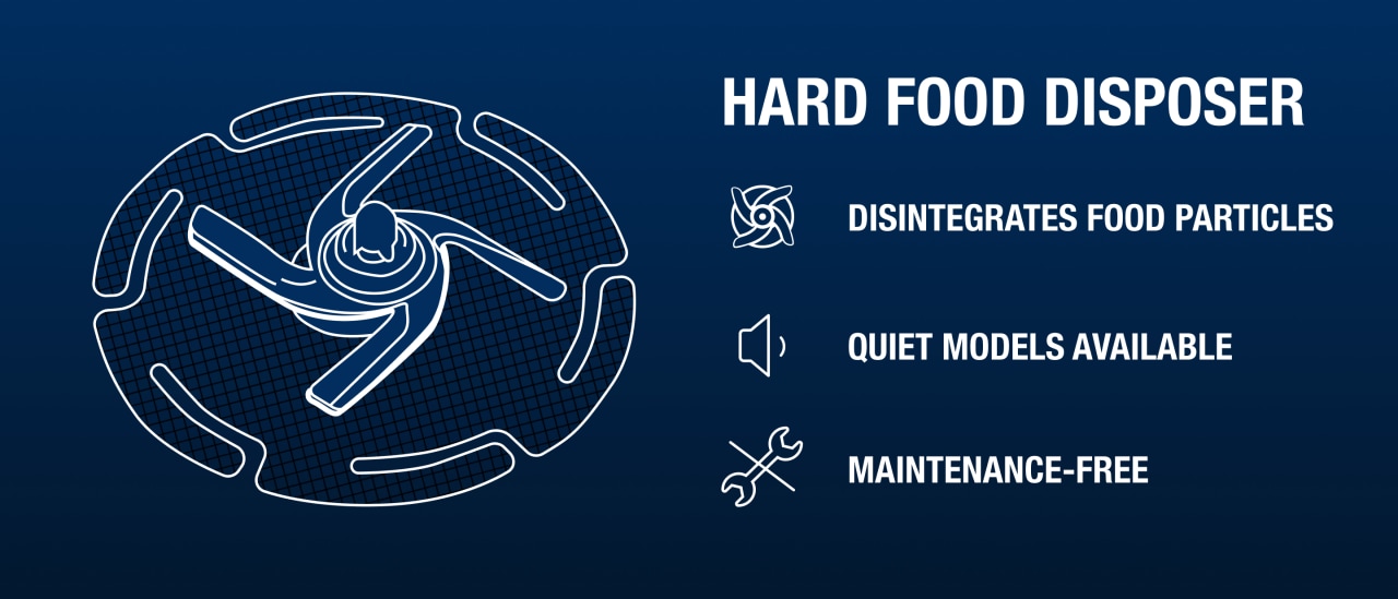 How a hard food disposer works How a hard food disposer works