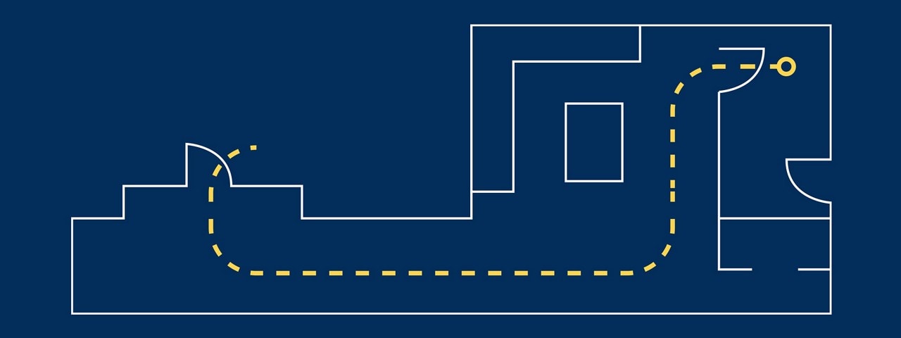 Floor map of home