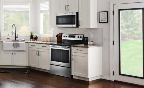 A built-in Maytag® microwave