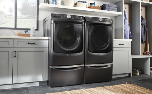 Two Maytag brand appliances