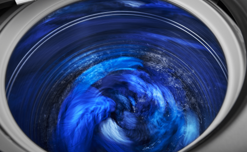 Fabric in a washing machine