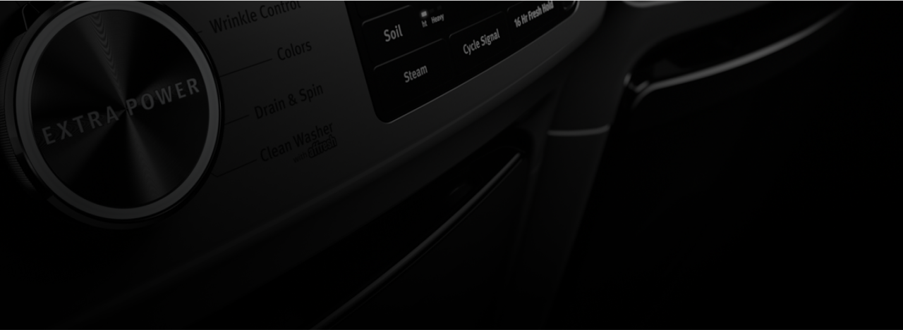 The Extra Power button on a Maytag® washer console