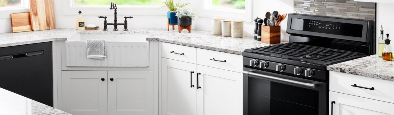 Cast Iron-Inspired Appliances : black kitchen appliance