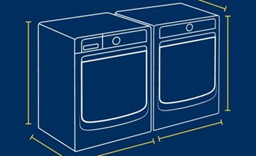 Find out how to measure your space for a new washer or dryer.