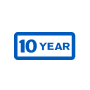 Dryers come with a 10-year limited parts warranty.