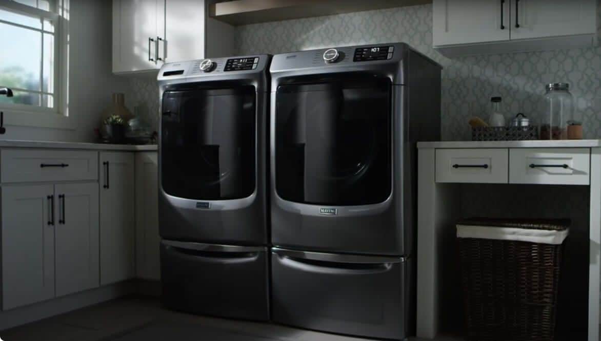 A closeup of the Pet Pro Filter in the washer.