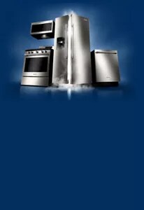 Maytag® range, over-the-range microwave, dishwasher and side-by-side refrigerator in a kitchen