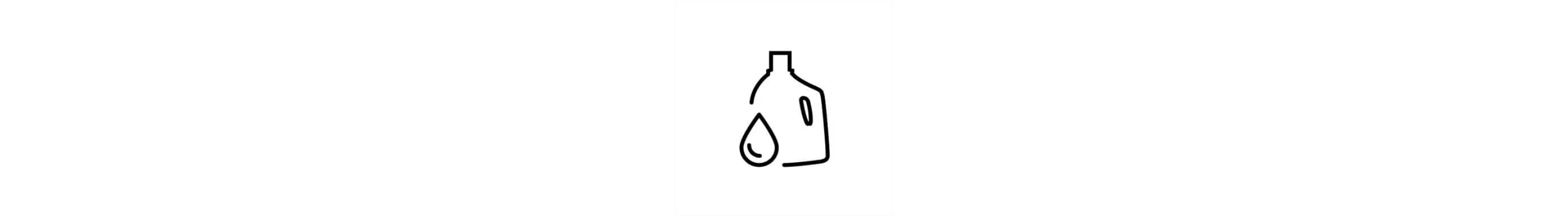 Detergent bottle with a water drop icon