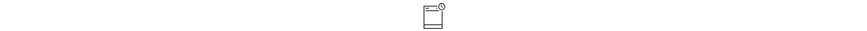 Dishwasher with clock icon