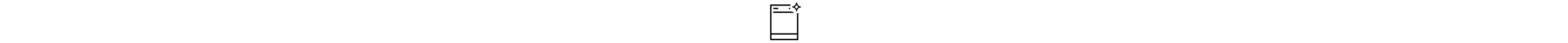 Dishwasher with sparkle icon