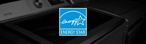 An Energy Star Label with a washer in the background. 