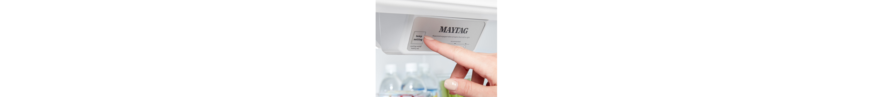 Refrigerator suggested temperature setting