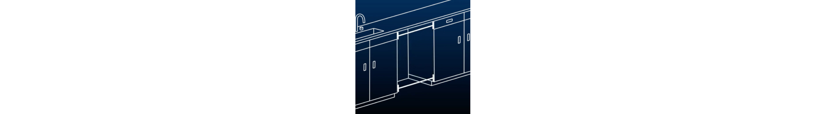 Dishwasher opening width