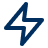 A lightning bolt icon.