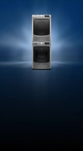A Maytag® stackable laundry set.