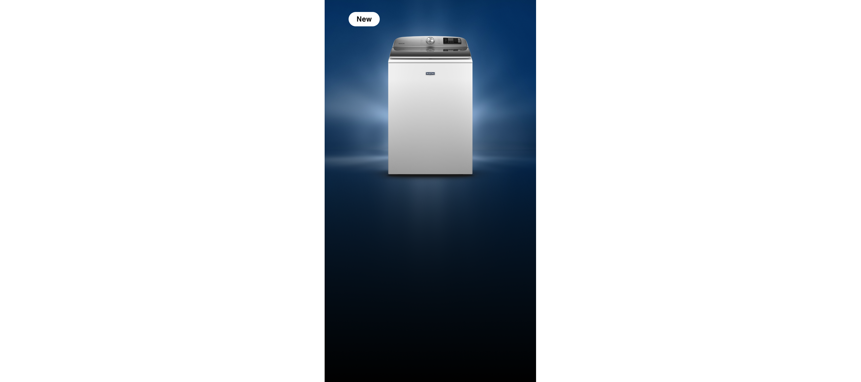 A top load washing machine.