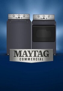 Maytag Commercial top-load washer and dryer pair