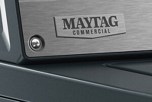 Maytag® Commercial badge on washer