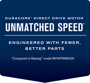 DuraCore® Direct Drive Motor, unmatched speed, engineered with fewer, better parts
