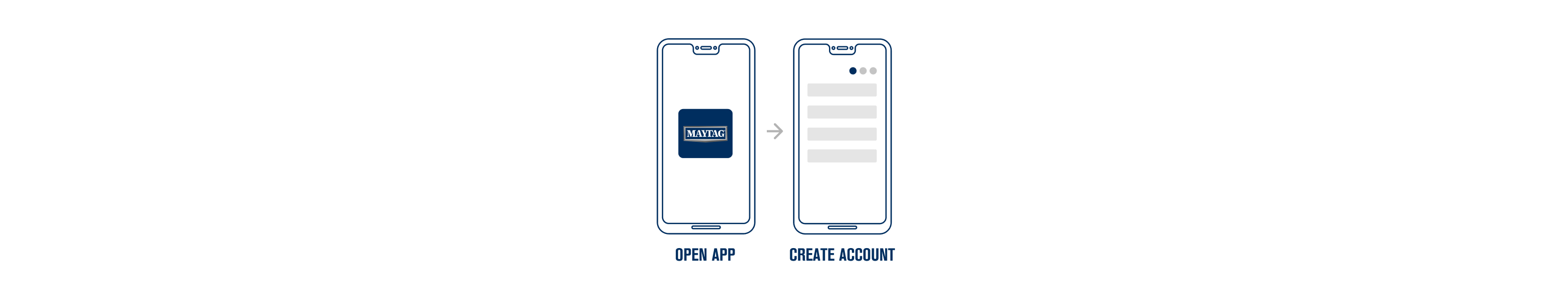 Step 2. Download the Maytag™ app and create an account.