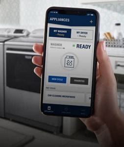 Connected appliance discount info label