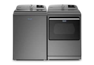 5.3 CU. FT. SMART TOP LOAD WASHER &amp; 7.4 CU. FT. DRYER