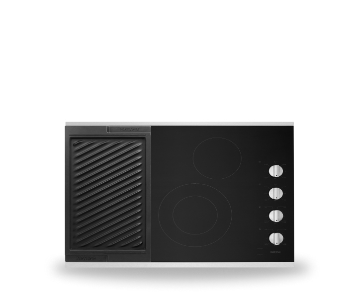Maytag® electric cooktop.