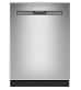 Stainless steel dishwasher with top controls
