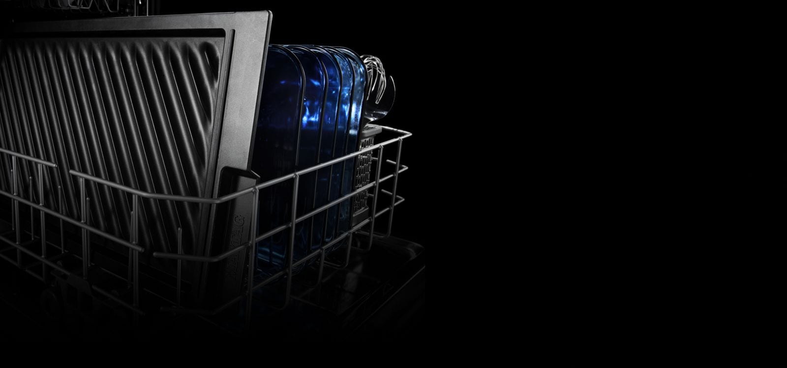 Dishwasher upper rack.