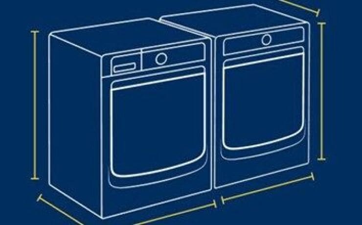 Drawing of laundry pair with arrows.