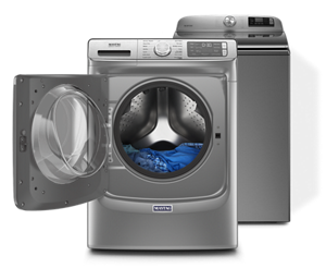 Maytag® front and top load washing machines.