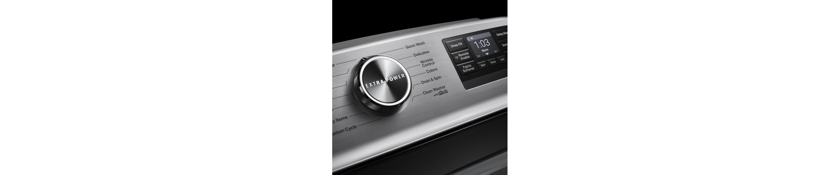 Washing machine console
