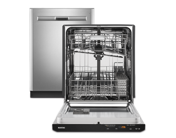 Maytag® dishwashers are built tough to tackle the dirtiest dishes.