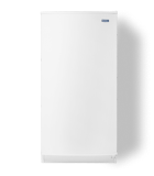 A white Maytag® upright freezer.