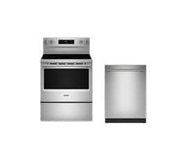 Maytag® electric range and dishwasher