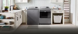 Red maytag discount washer and dryer