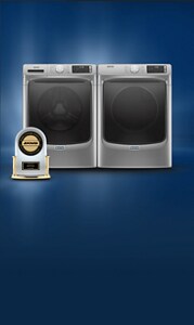 A Maytag® laundry set with a JD Power Award