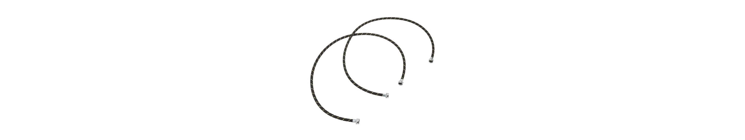 Nylon braided hoses.