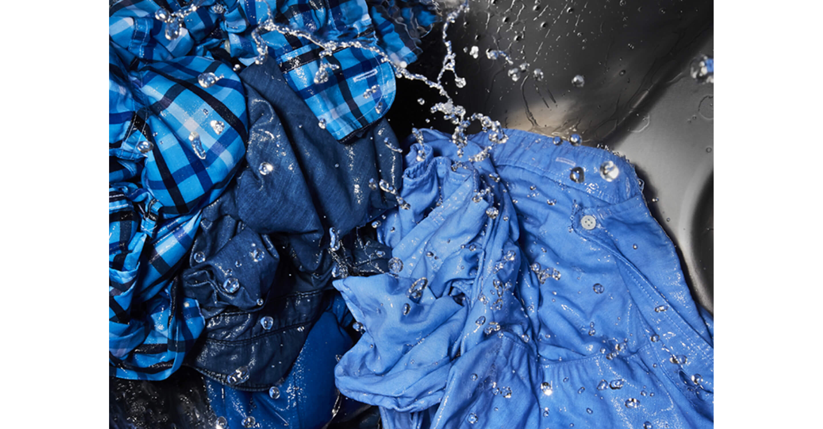 Clothes washing in a Maytag® washer.