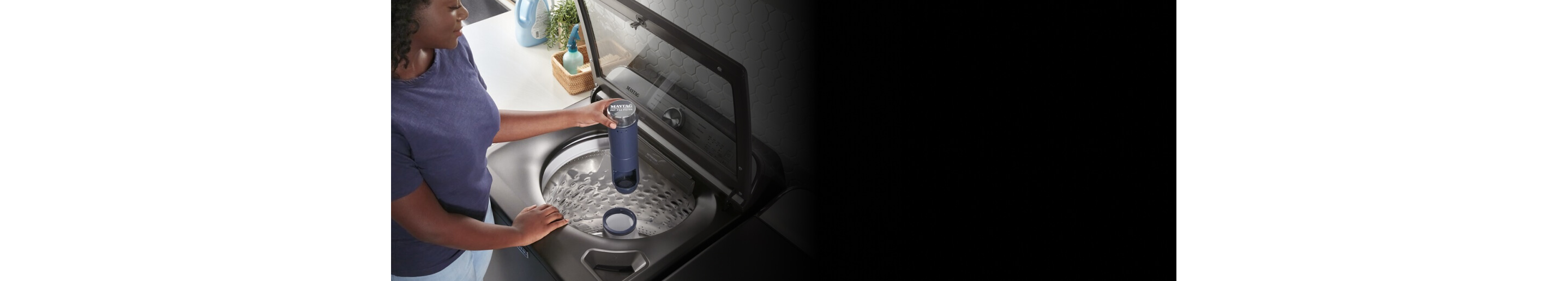 Person holding the Maytag® Pet Pro Filter